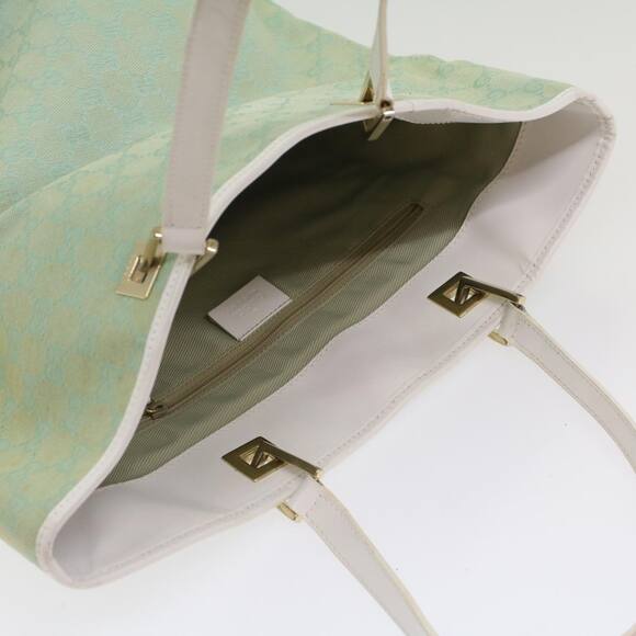 GUCCI GG Canvas Tote Bag Light Blue 002 002 - Picture 6 of 16